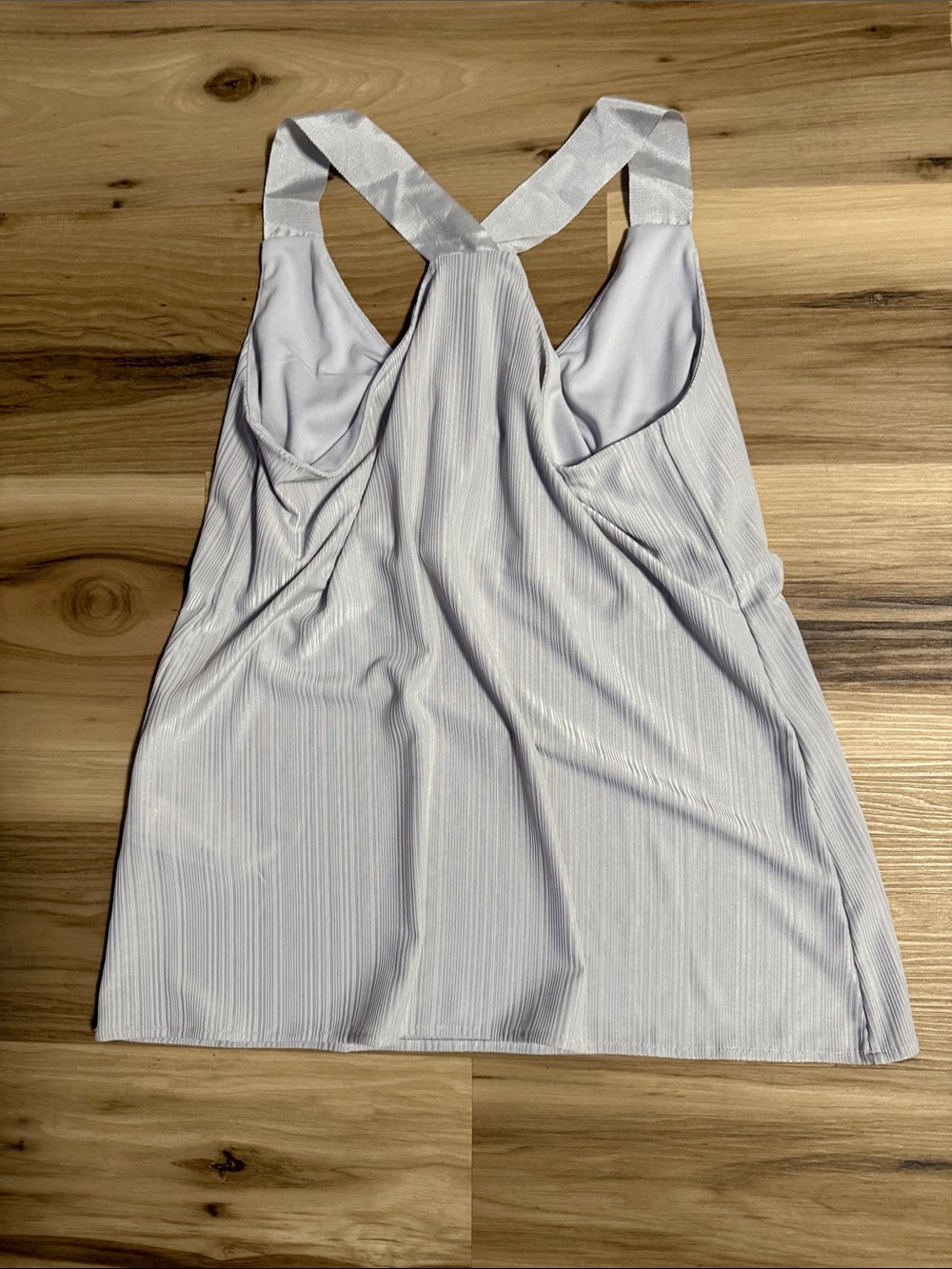 Banana Republic White Ribbed V-Neck Racerback Tank - Picture 4 of 4